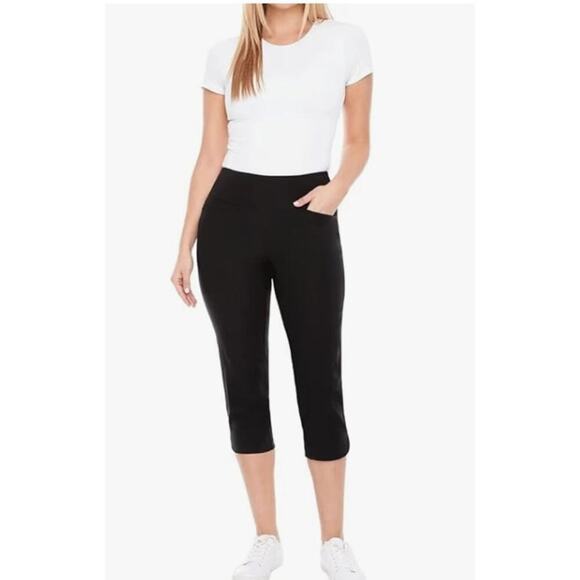S.C. & CO. Women's Tummy Control Pull-on Capri - Picture 1 of 5
